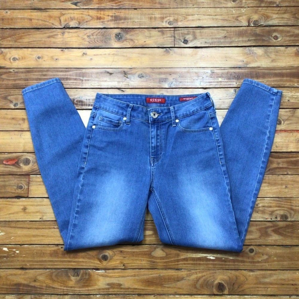 GUESS faded blue skinny jeans size 27 Tahiana fit